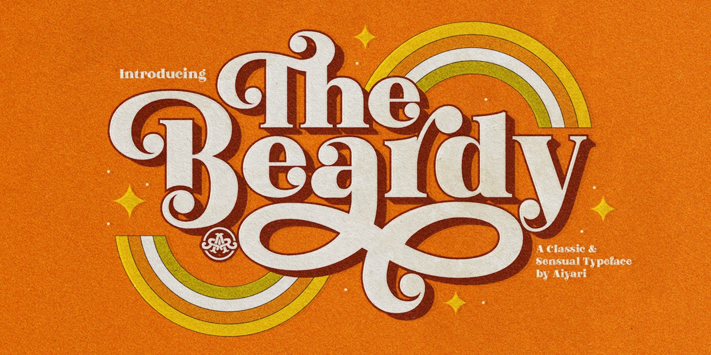 Пример шрифта The Beardy #1